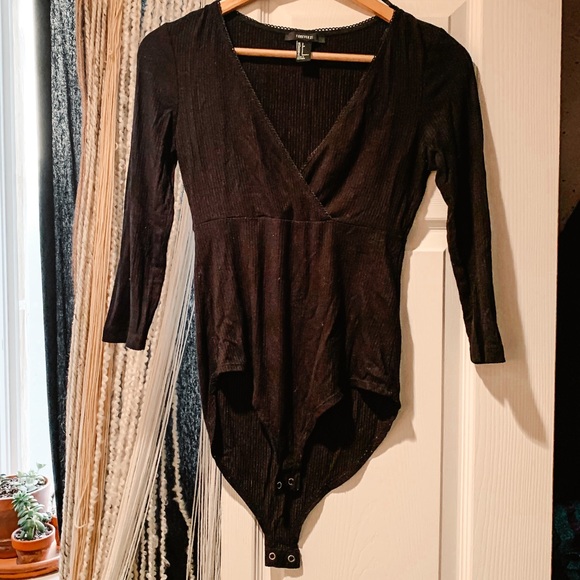 • F21 surplus ribbed bodysuit • - Picture 4 of 10